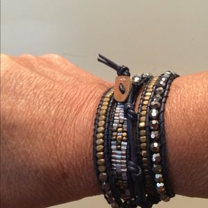 Leather wrap bracelet